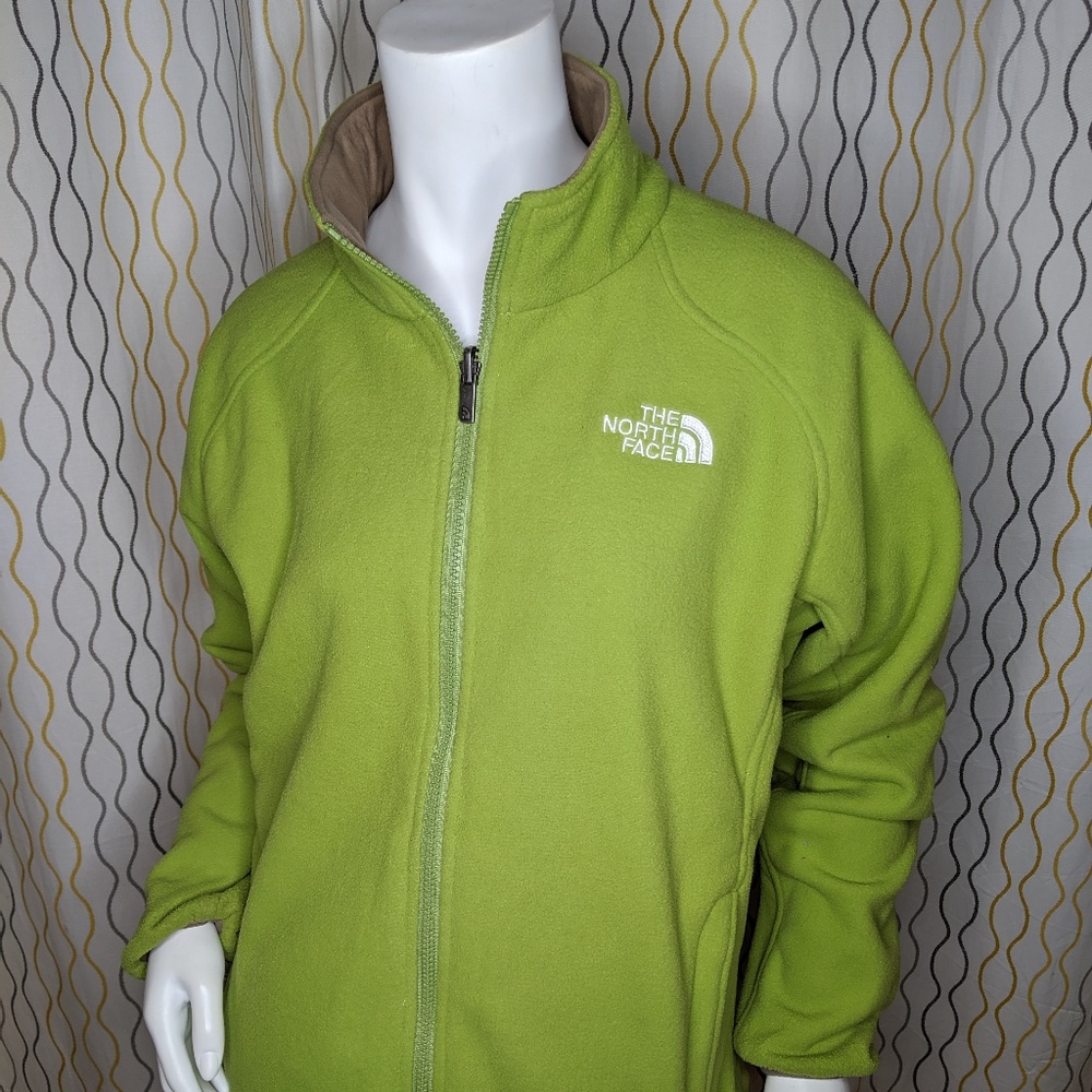 The North Face Full Zip Lime Green Fleece